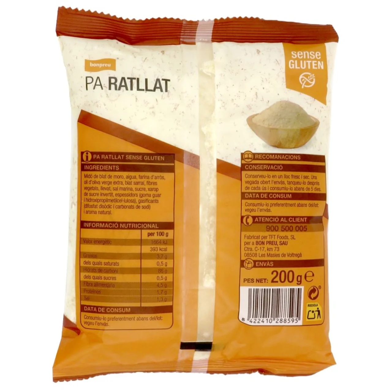 BONPREU Pan rallado sin gluten