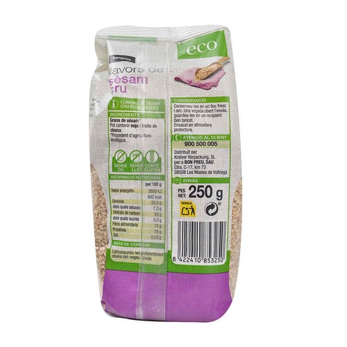 BONPREU Llavors de sèsam cru ecològic