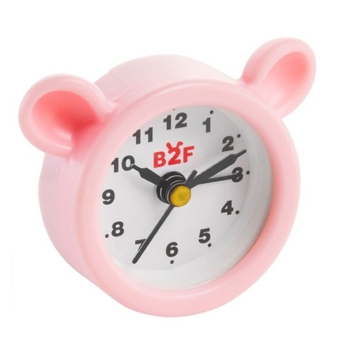 BACK2FUN Rellotge despertador osset rosa