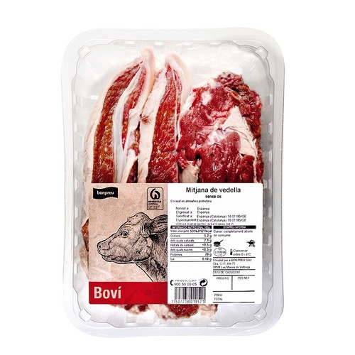 BONPREU Mitjana de vedella sense os