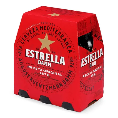 Cerveza con limón 6 x 250 ml en botella