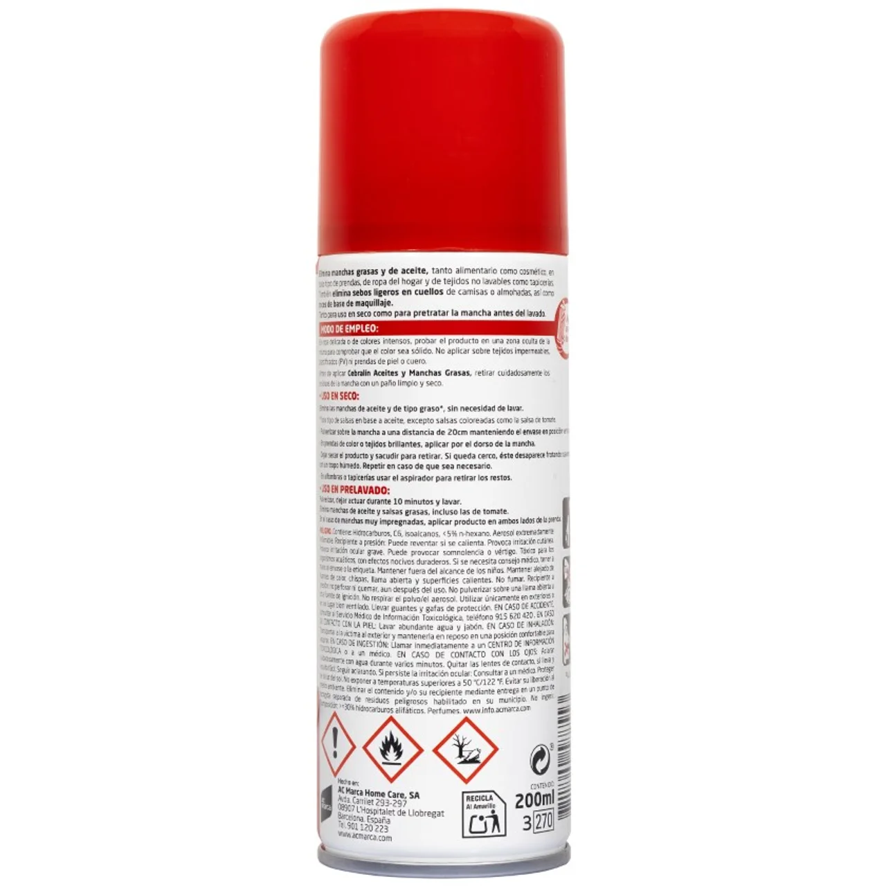 Quitamanchas spray
