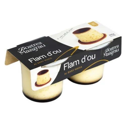 Flan de requesón al baño maría