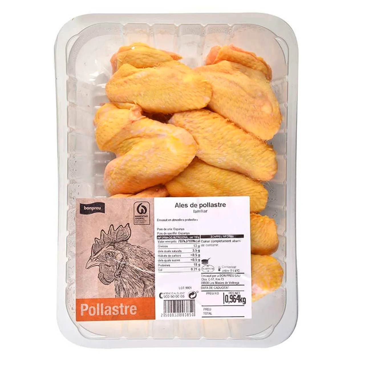 BONPREU Alas de pollo formato familiar