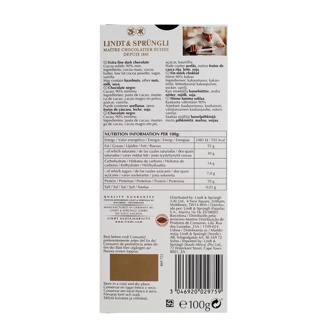 Chocolate negro 90%
