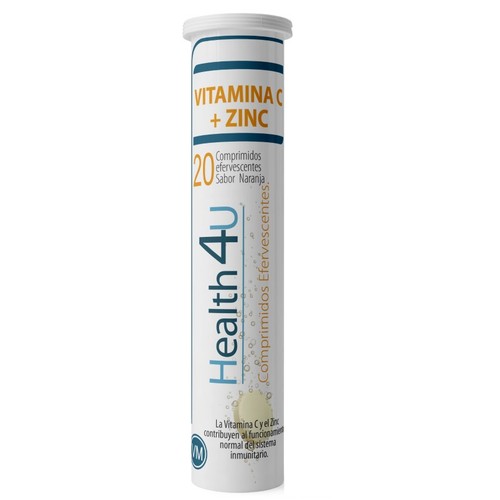 HEALTH 4U Vitamina C i zinc comprimits efervescents gust de taronja