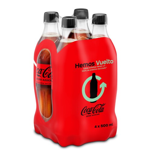 COCA-COLA Lot refresc de cola Zero en ampolla