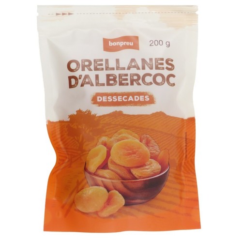 BONPREU Orellanes d'albercoc dessecades