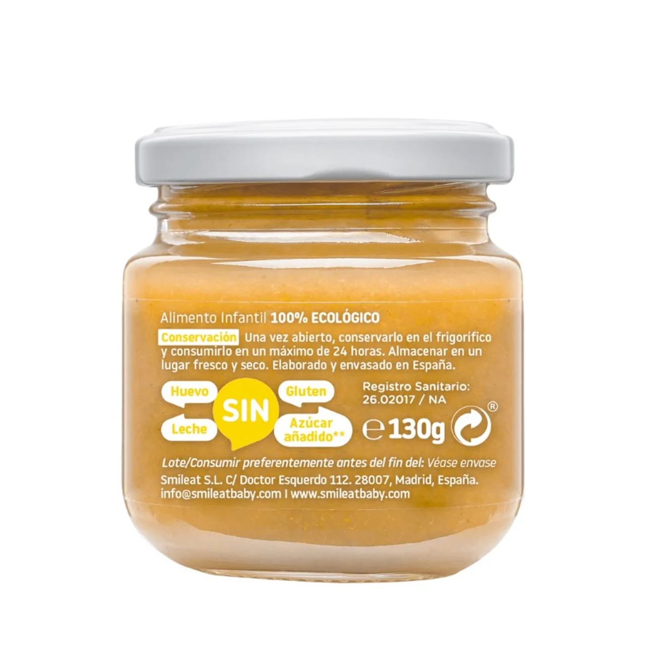 Tarrito de multifrutas con mango ecológico