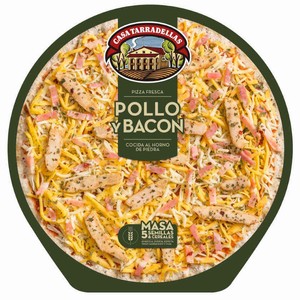 Pizza fresca 5 cereales pollo y bacon