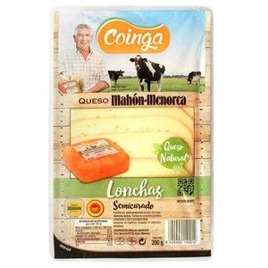 Queso semicurado de Mahón en lonchas