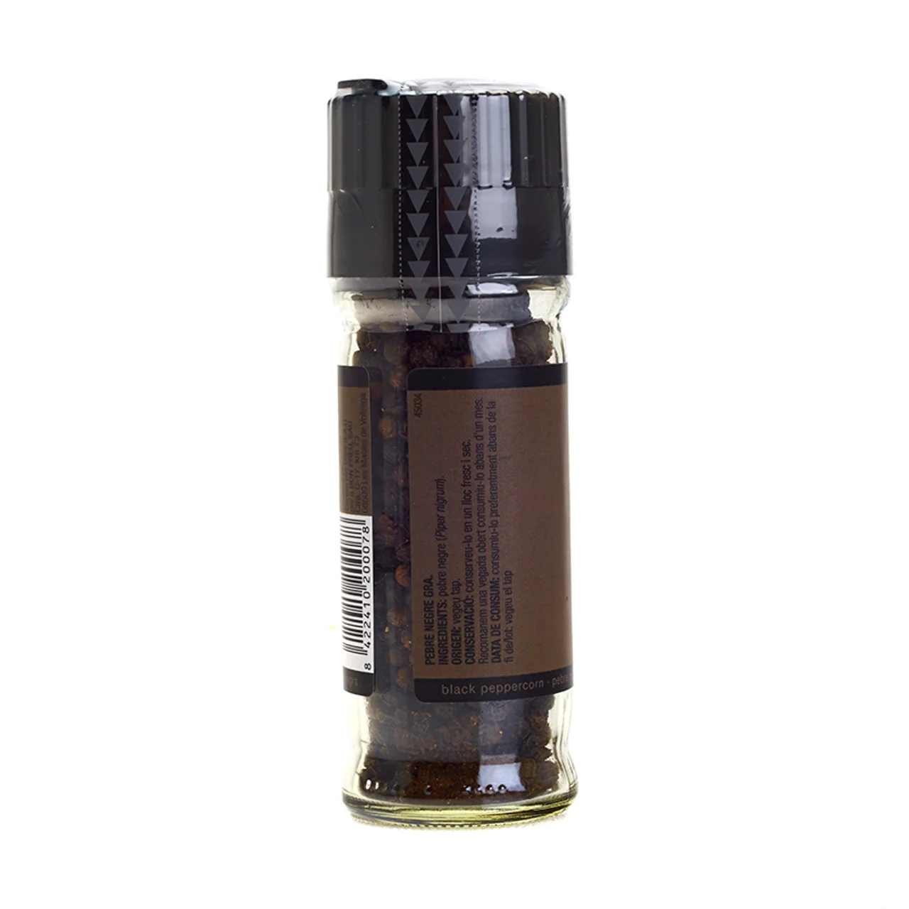BONPREU Pimienta negra grano con molinillo