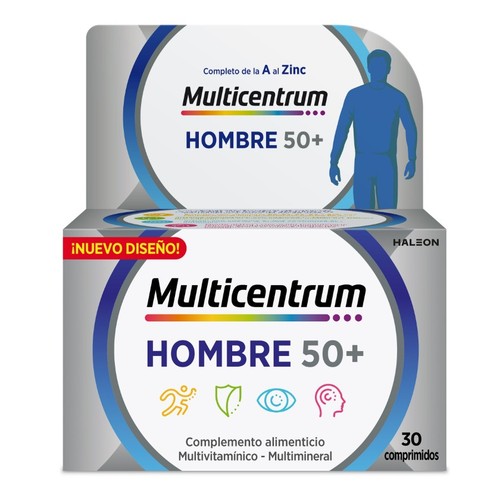 MULTICENTRUM Vitamines i minerals per a homes 50+