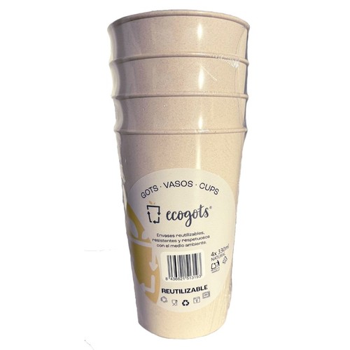  Gots reutilitzables natural 33 cl
