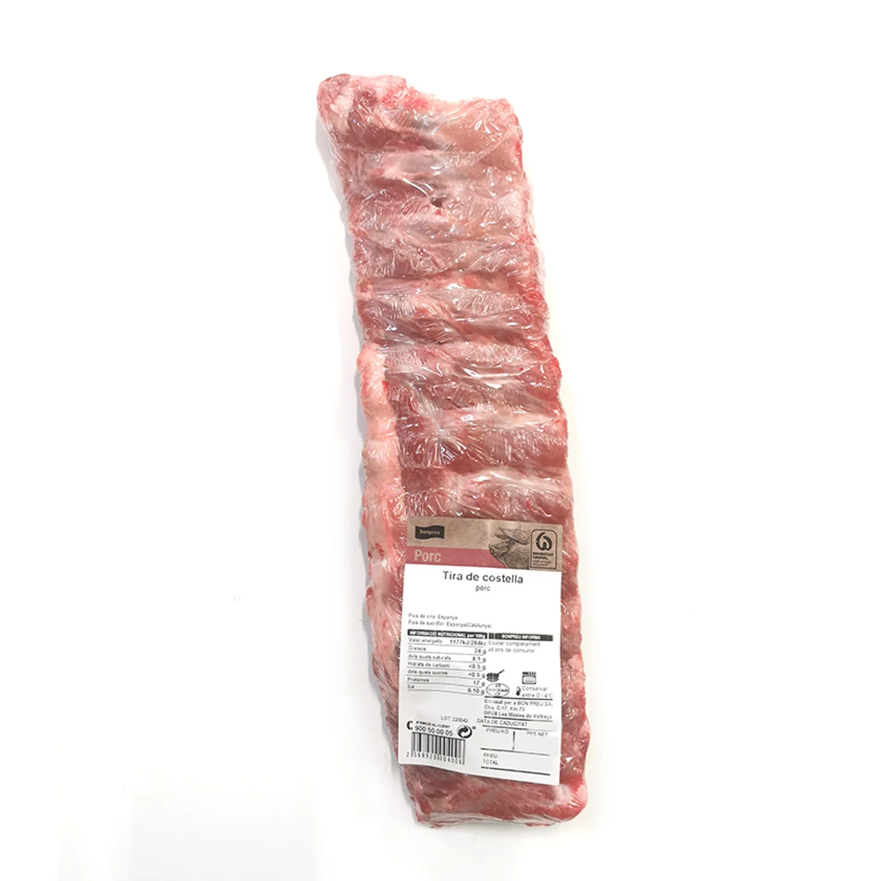 BONPREU Tira de chuleta de cerdo
