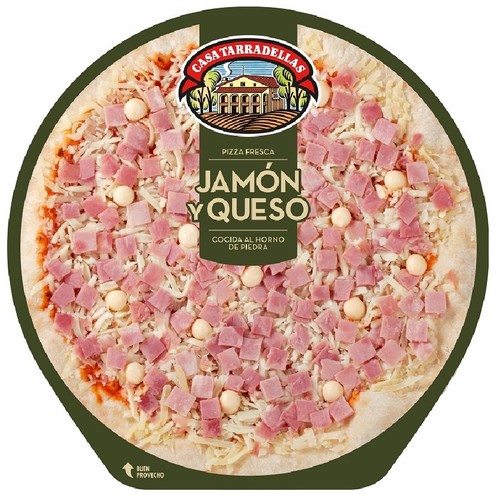 CASA TARRADELLAS Pizza fresca de pernil i formatge