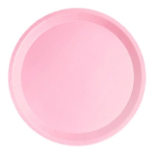 MAXI PRODUCTS Plat pla de cartró Rosa Pastel de 20,5cm