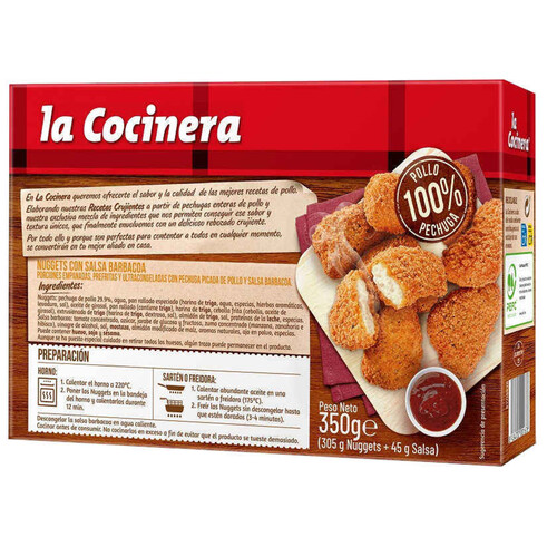 LA COCINERA Nuggets amb salsa barbacoa