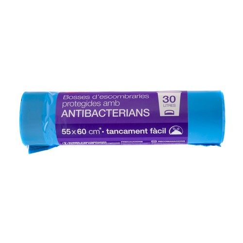 BONPREU Bosses escombraries antibacteris 30 L