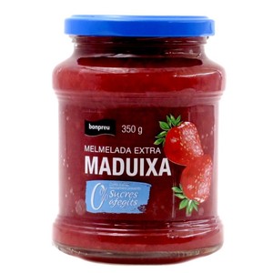 BONPREU Mermelada de fresa sin azúcares añadidos