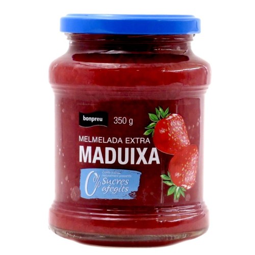 BONPREU Melmelada de maduixa sense sucres afegits