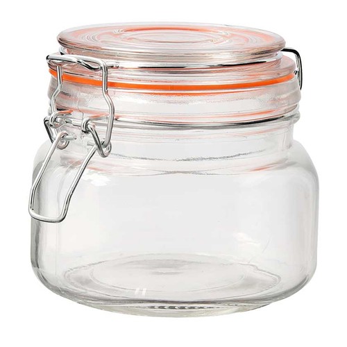 QUID Pot de vidre amb tapa de 0,5 litres