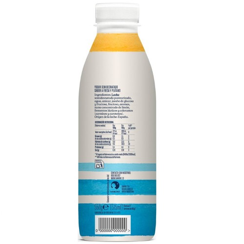 DANONE Iogurt líquid de maduixa i plàtan