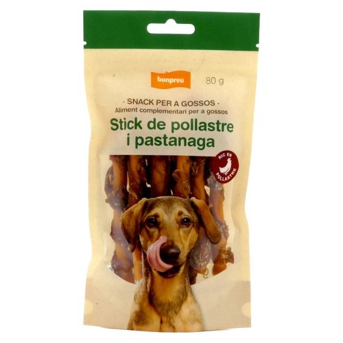 BONPREU Snack de pollastre i pastanaga per a gos