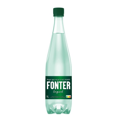 FONTER Aigua amb gas 1 L