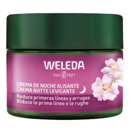 WELEDA Crema facial de nit allisant rosa mosqueta i te blanc