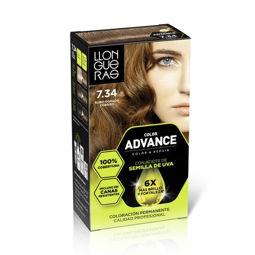 LLONGUERAS Tint de color ros daurat nº 7.34 Color Advance
