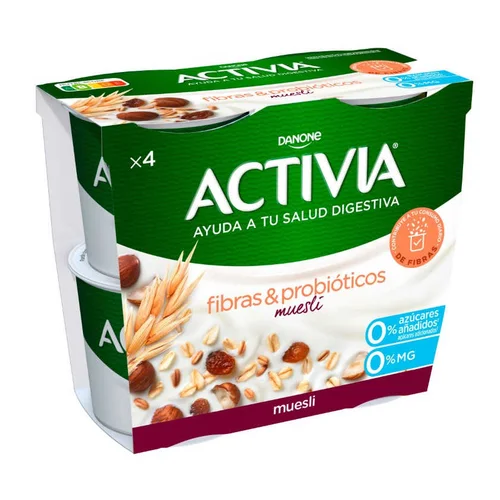 Yogur con cereales 0%