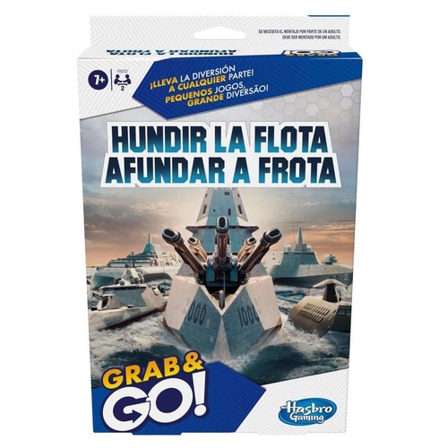 HASBRO Joc de taula portàtil Grab & Go Hundir la Flota