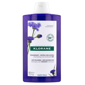 KLORANE Xampú de centàurea per cabells blancs i grisos 400 ml