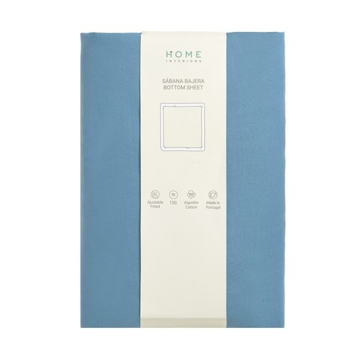 HOME INTERIORS Llençol de sota Blau de 90cm