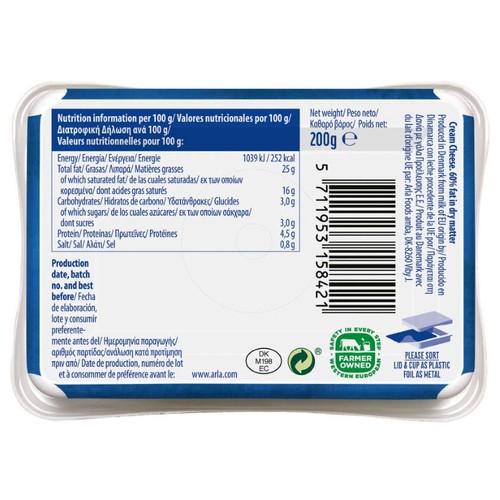 ARLA Formatge per untar natural
