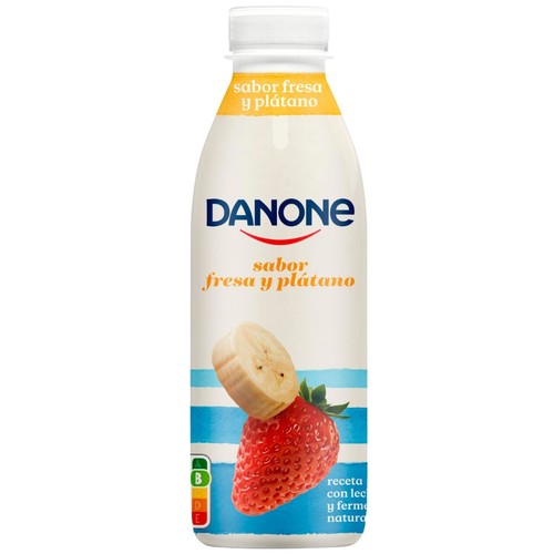 DANONE Iogurt líquid de maduixa i plàtan