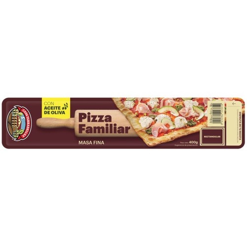 CASA TARRADELLAS Base fina i rectangular per a pizza familiar