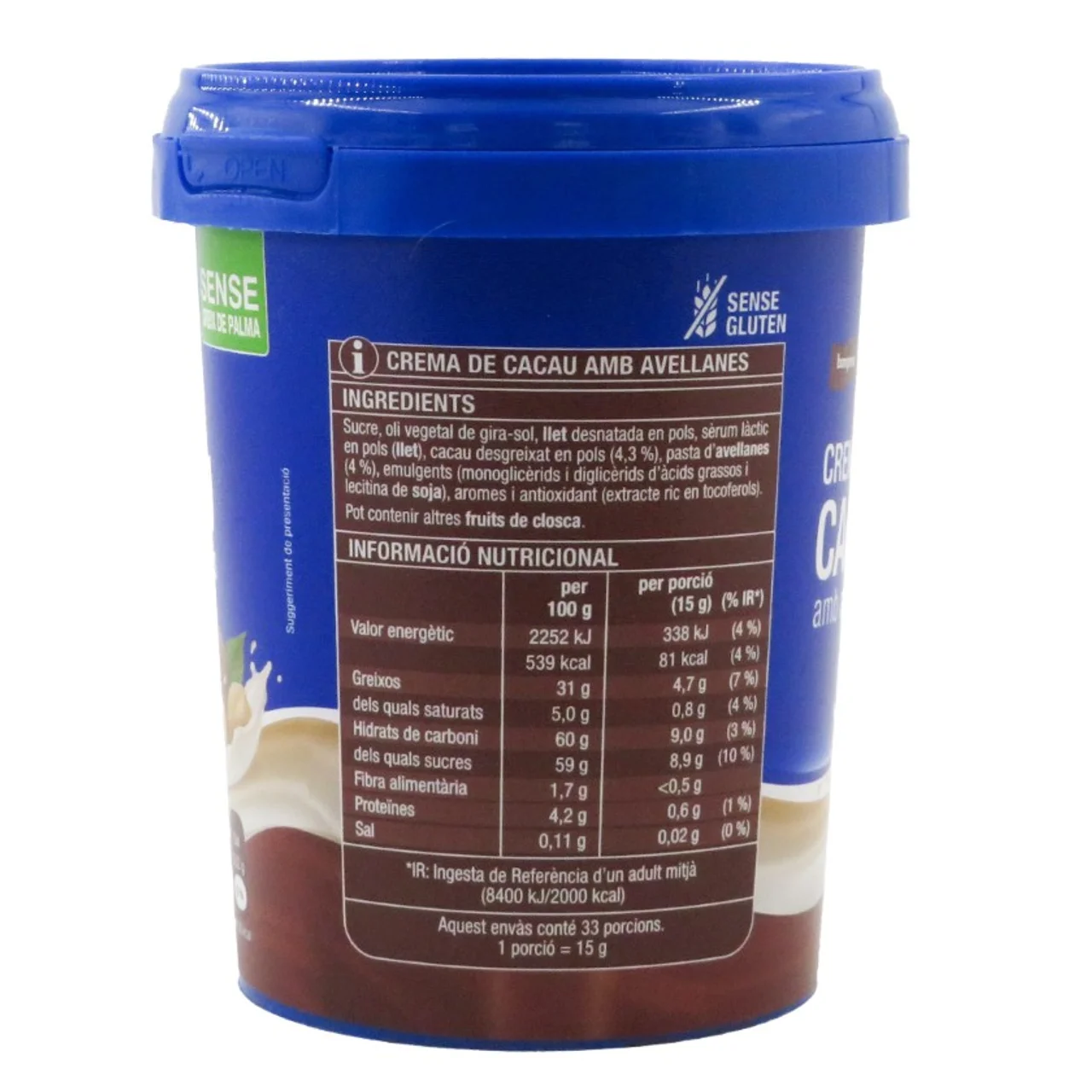 BONPREU Crema de cacao con avellanas de 2 colores
