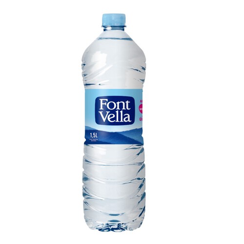 Agua mineral Font Vella natural 1 l.