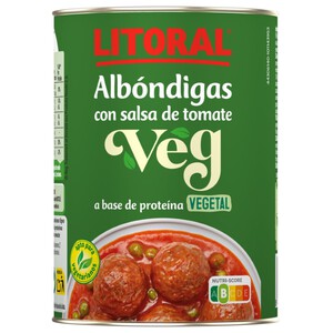 Imagen de LITORAL Mandonguilles amb salsa de tomàquet proteína vegetal