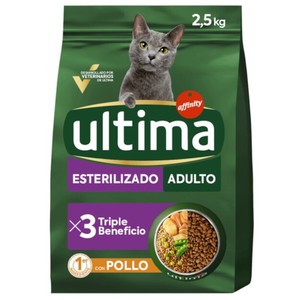 Comida de pollo para gato adulto esterilizado