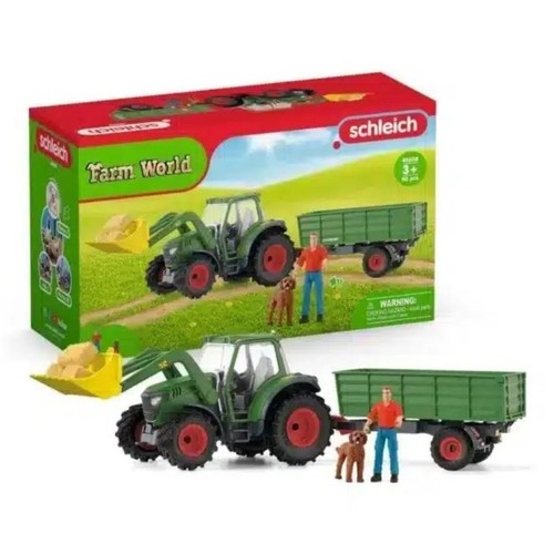 SCHLEICH Tractor granja amb remolc