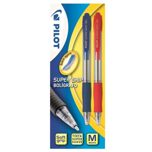 PILOT Bolígrafs colors blau i vermell