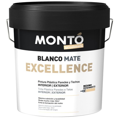MONTÓ Pintura plàstica blanca mate 4L