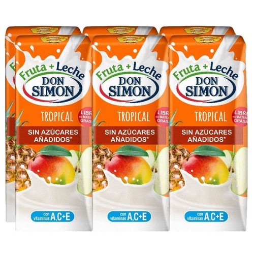 DON SIMON Suc amb llet sense sucre Tropical en cartró