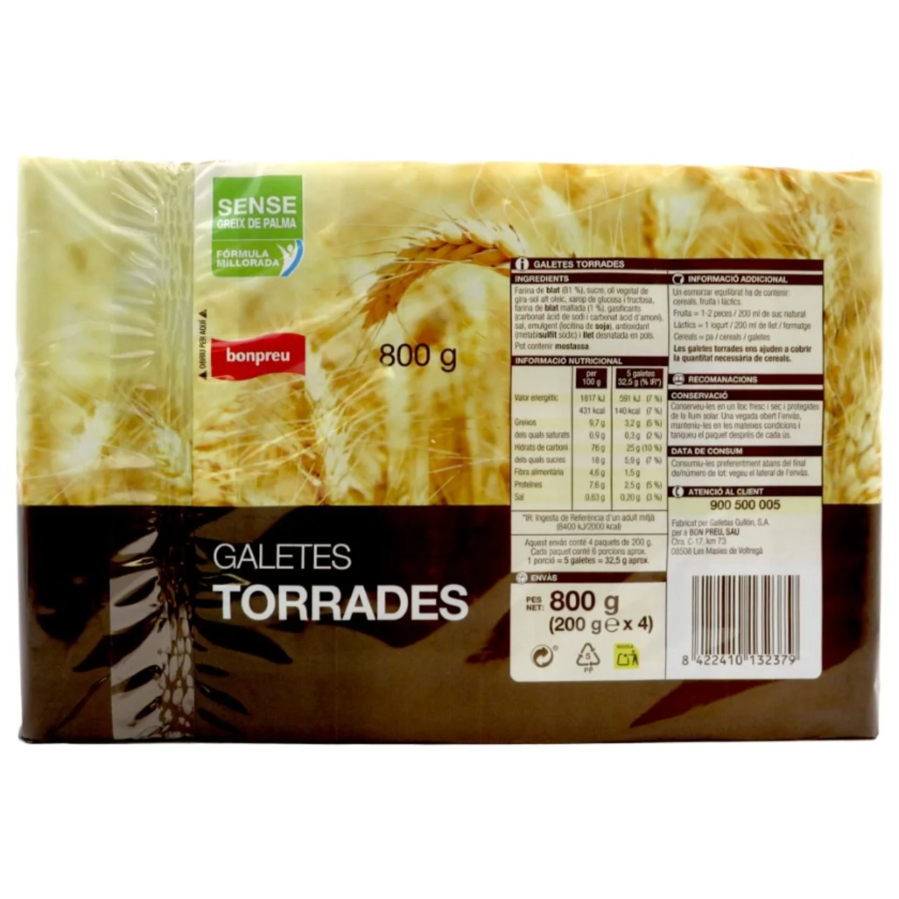 BONPREU Galletas tostadas