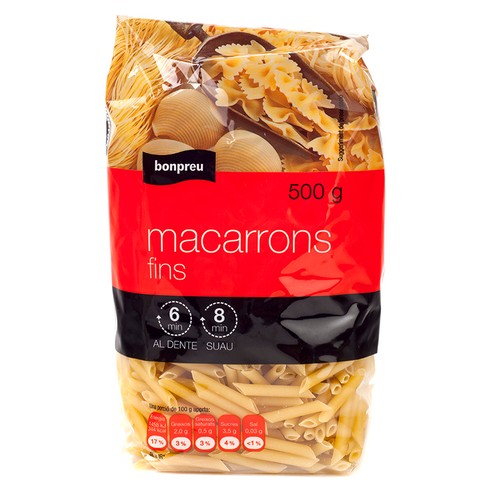 BONPREU Macarrons fins
