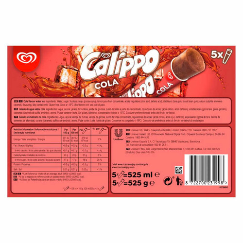 CALIPPO Gelat amb gust a cola