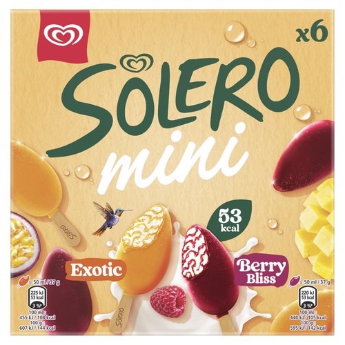 SOLERO Gelat mini Exotic i Berry Bliss